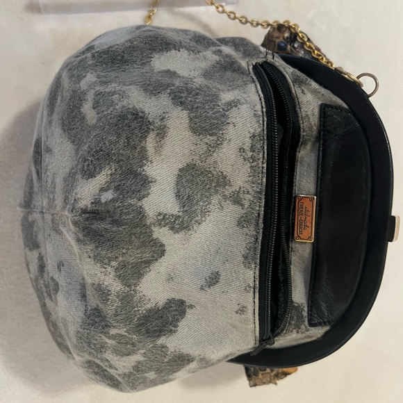 💚italmoda FIRENZE -CARACAS Multicolor Python-Texture Chain Shoulder Bag🩷 - Picture 11 of 16